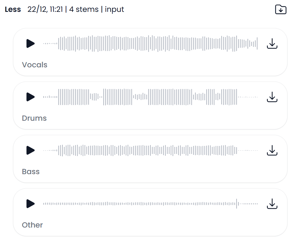 Download your stems