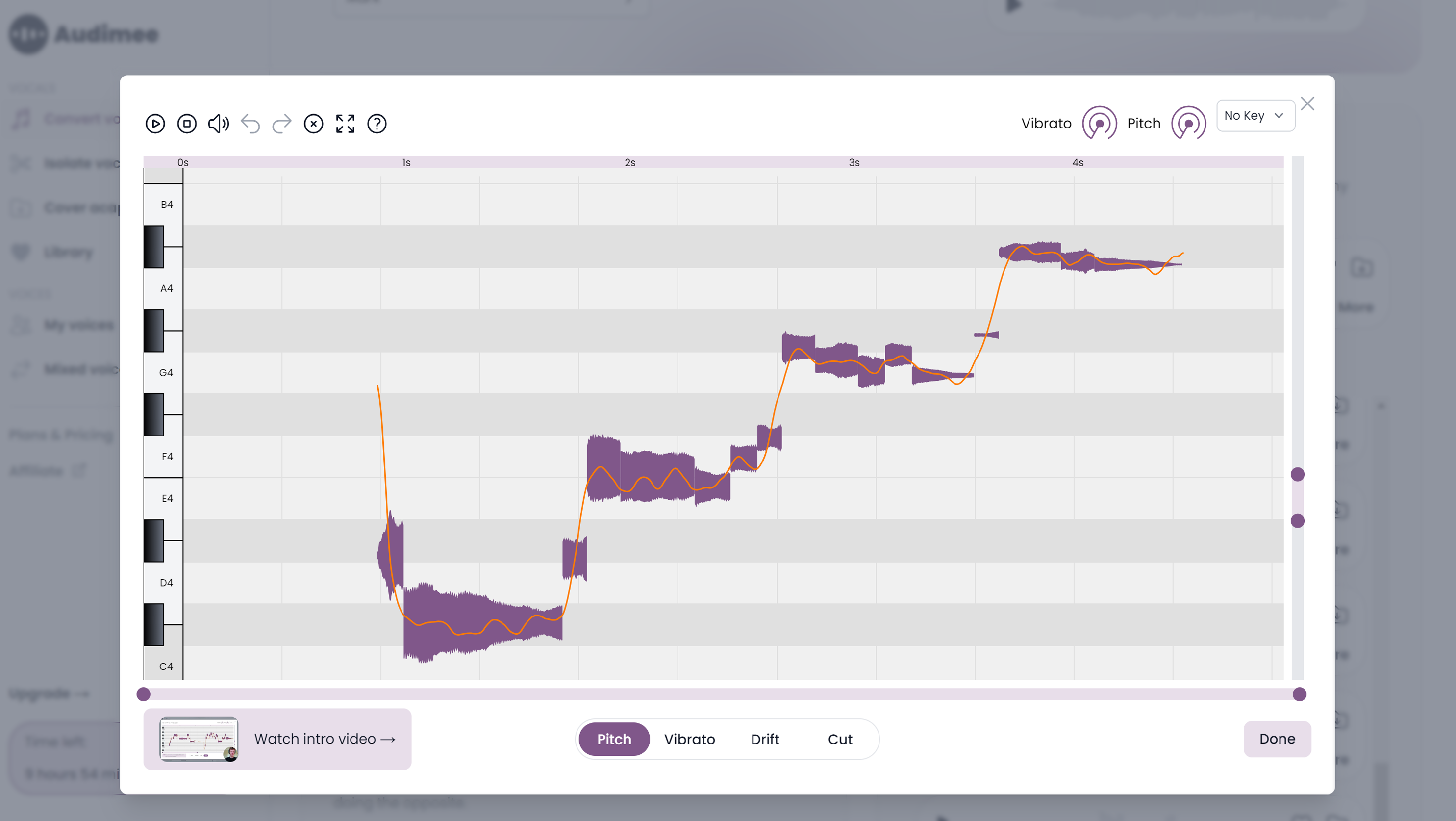 Manually fine-tune vocals