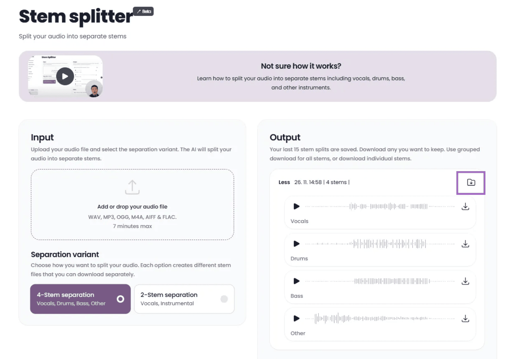 Download final results